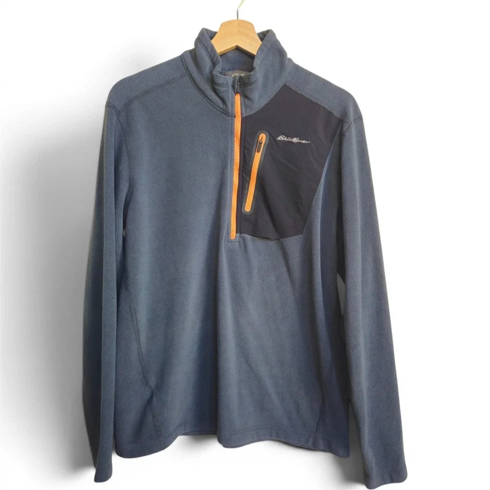 Eddie Bauer First Ascent Fleece Quarter Zip Sweater Size Medium Gorpcore Hiking